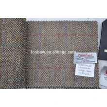 100% merino wool harris tweed fabric made in scotland